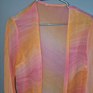 Sheer Long Sleeve Blouse